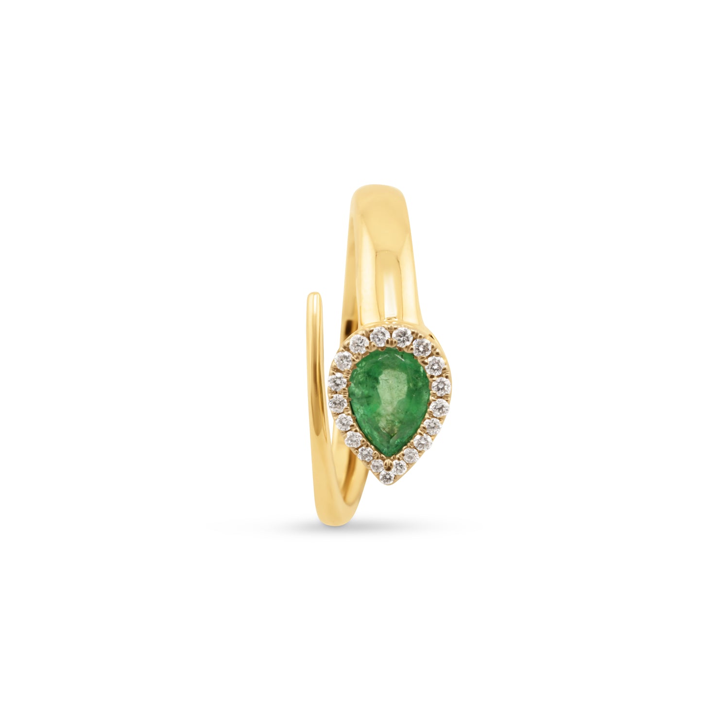 Bypass Emerald Ring