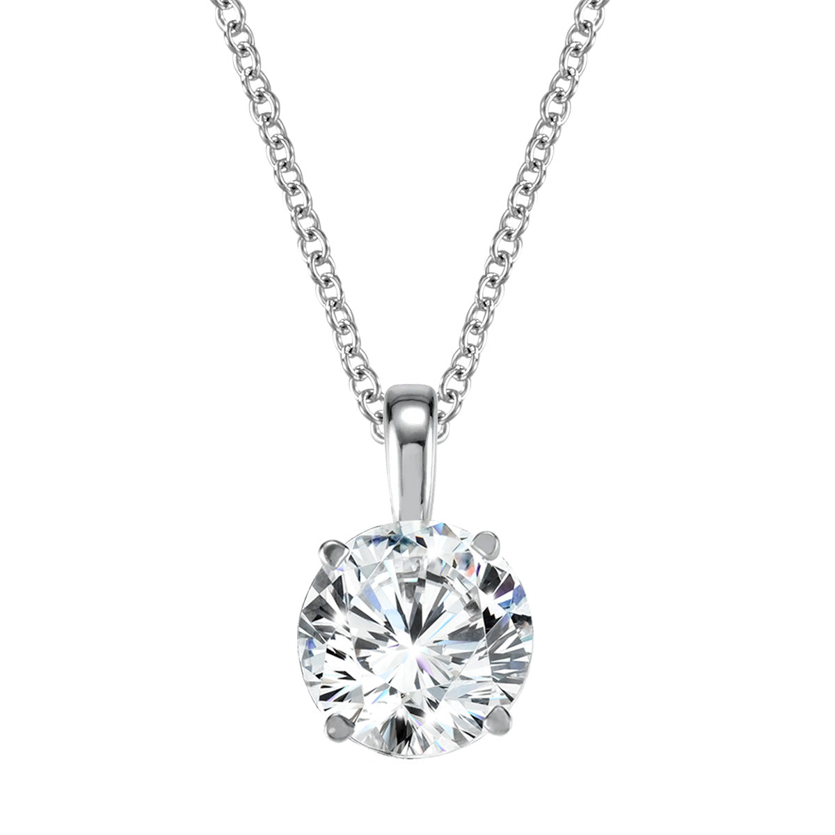 Lab Grown Round Diamond Pendant
