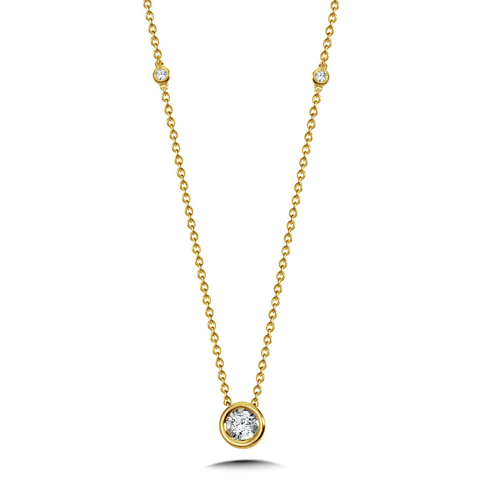 Bezel Pendant Necklace