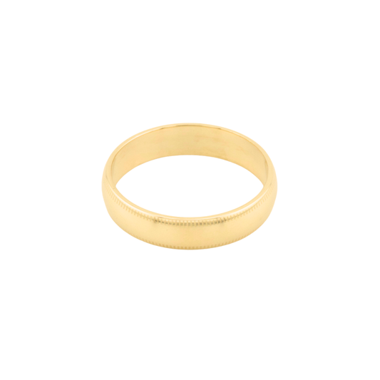 Milgrain Wedding Band