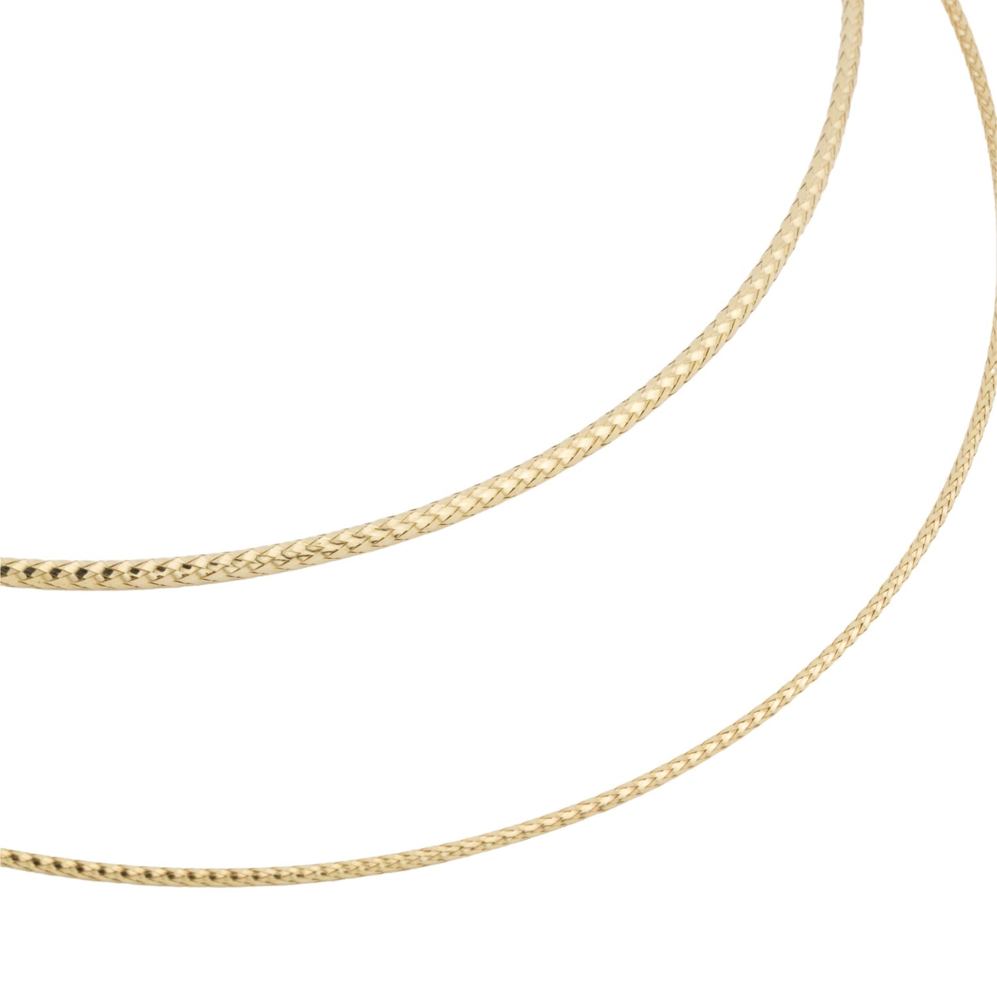 2mm Braided Omega Necklace