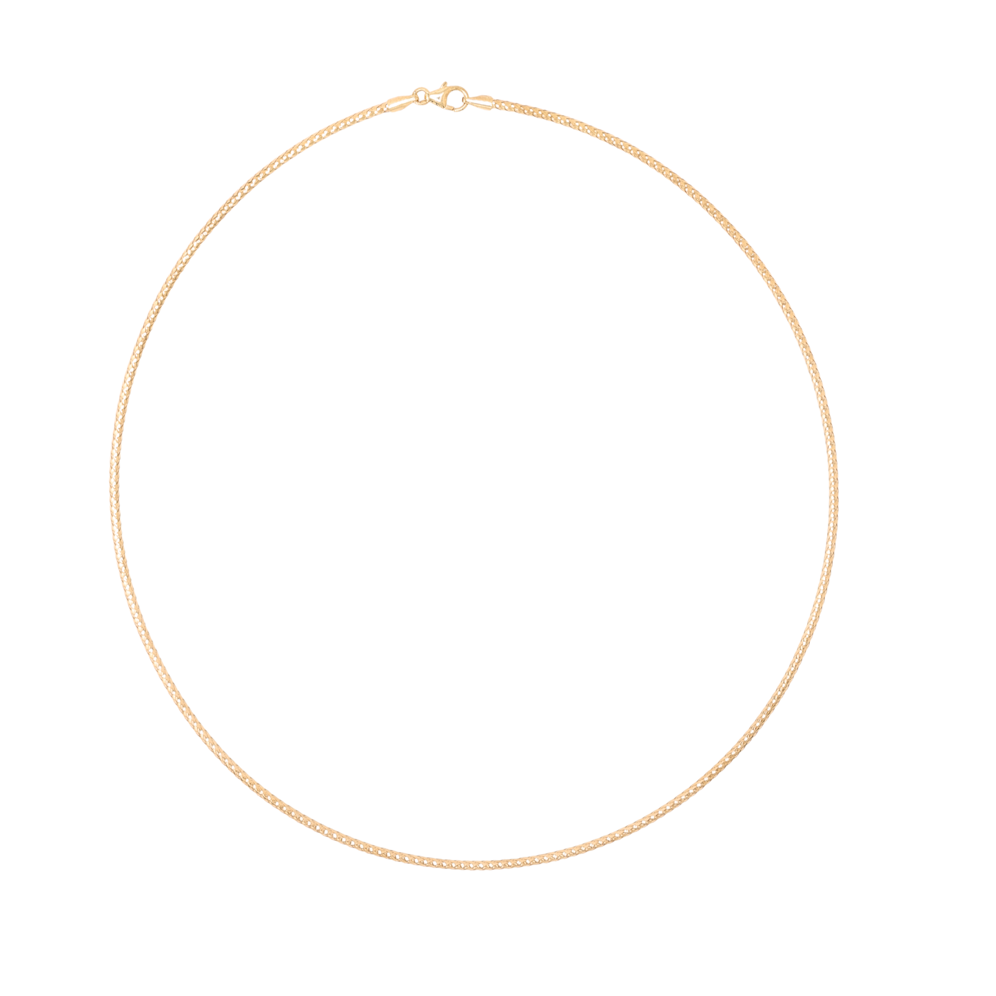 2mm Braided Omega Necklace