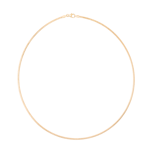 2mm Braided Omega Necklace