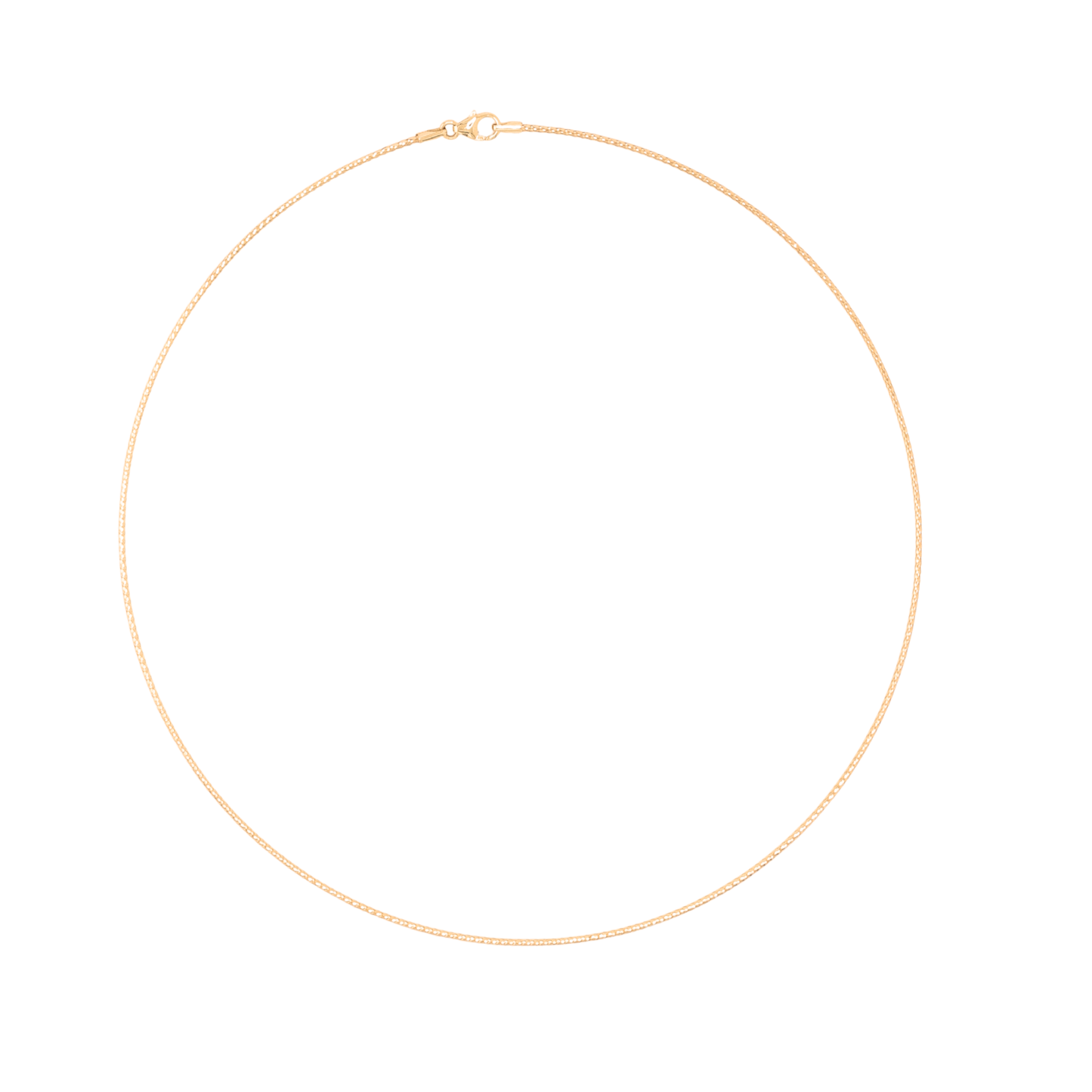1.5mm Braided Omega Necklace