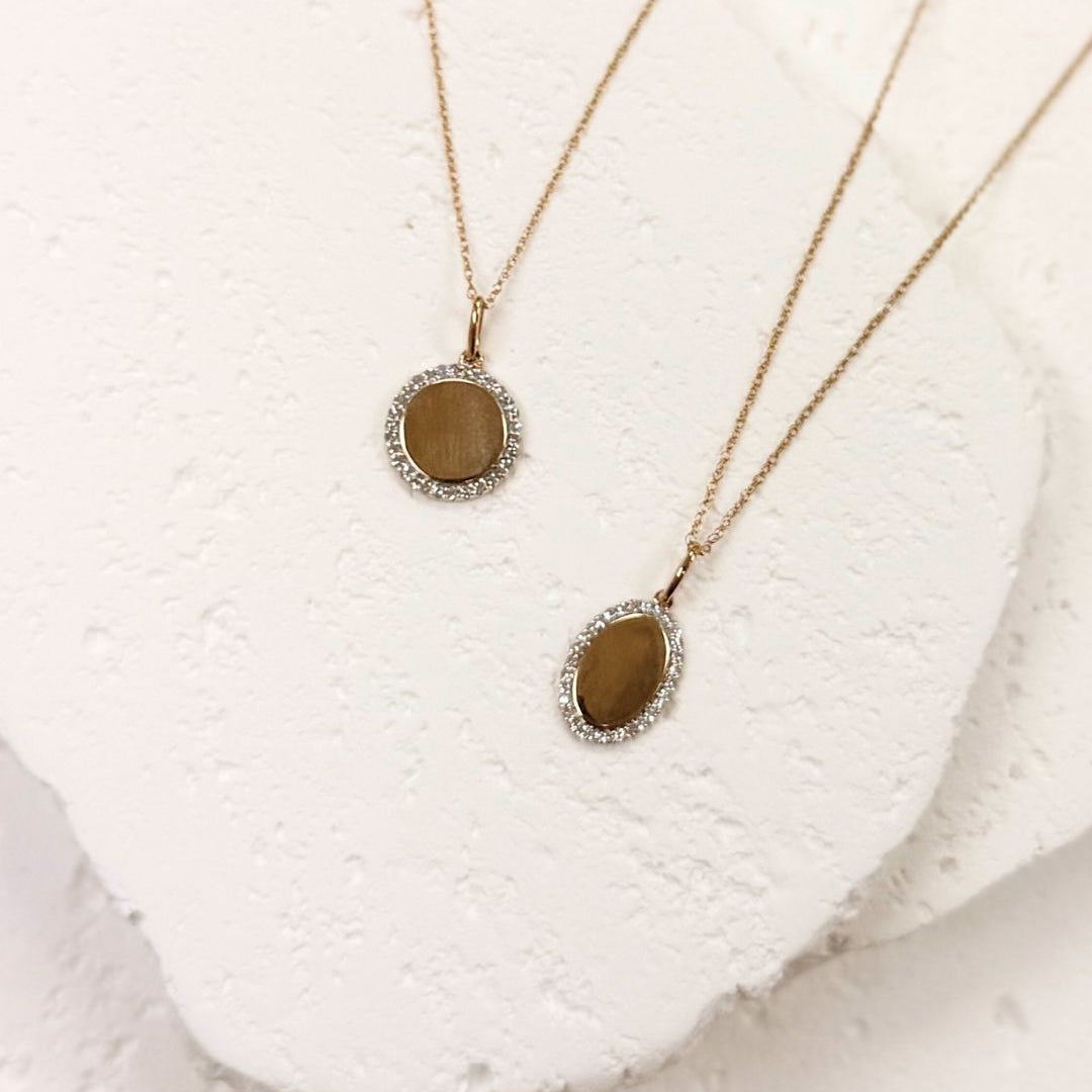 Medal Diamond Pendant