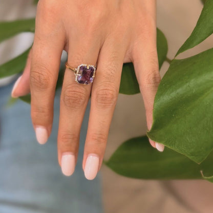 Amethyst Cocktail Ring