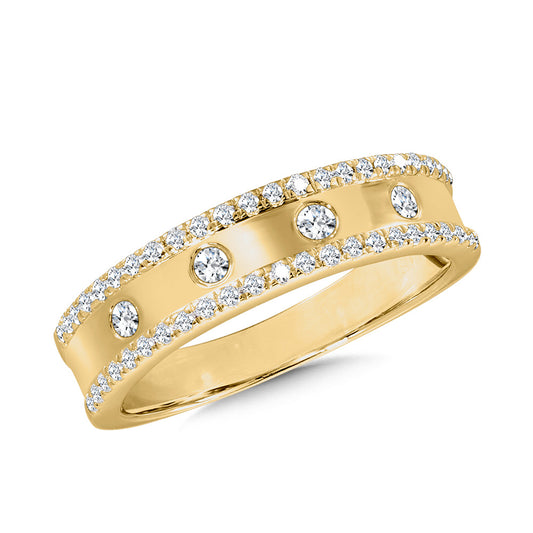 Flush Diamond Band Ring
