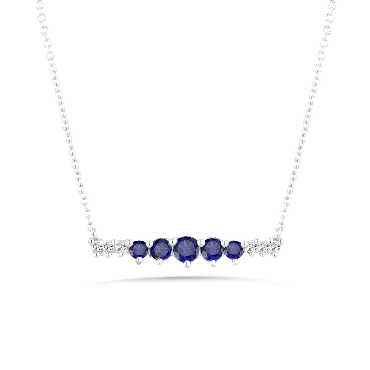 Sapphire Bar Necklace