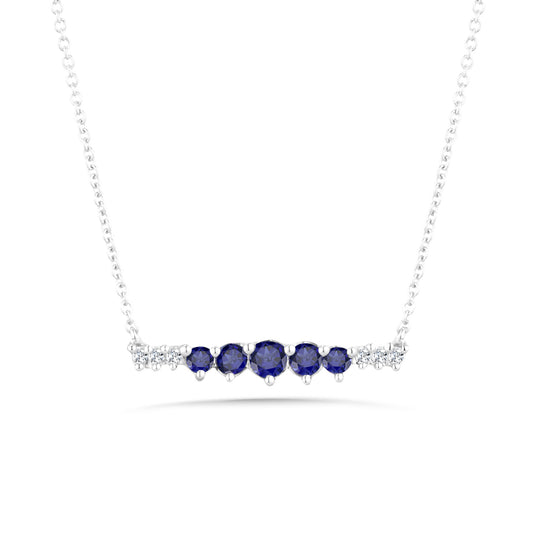 Sapphire Bar Necklace