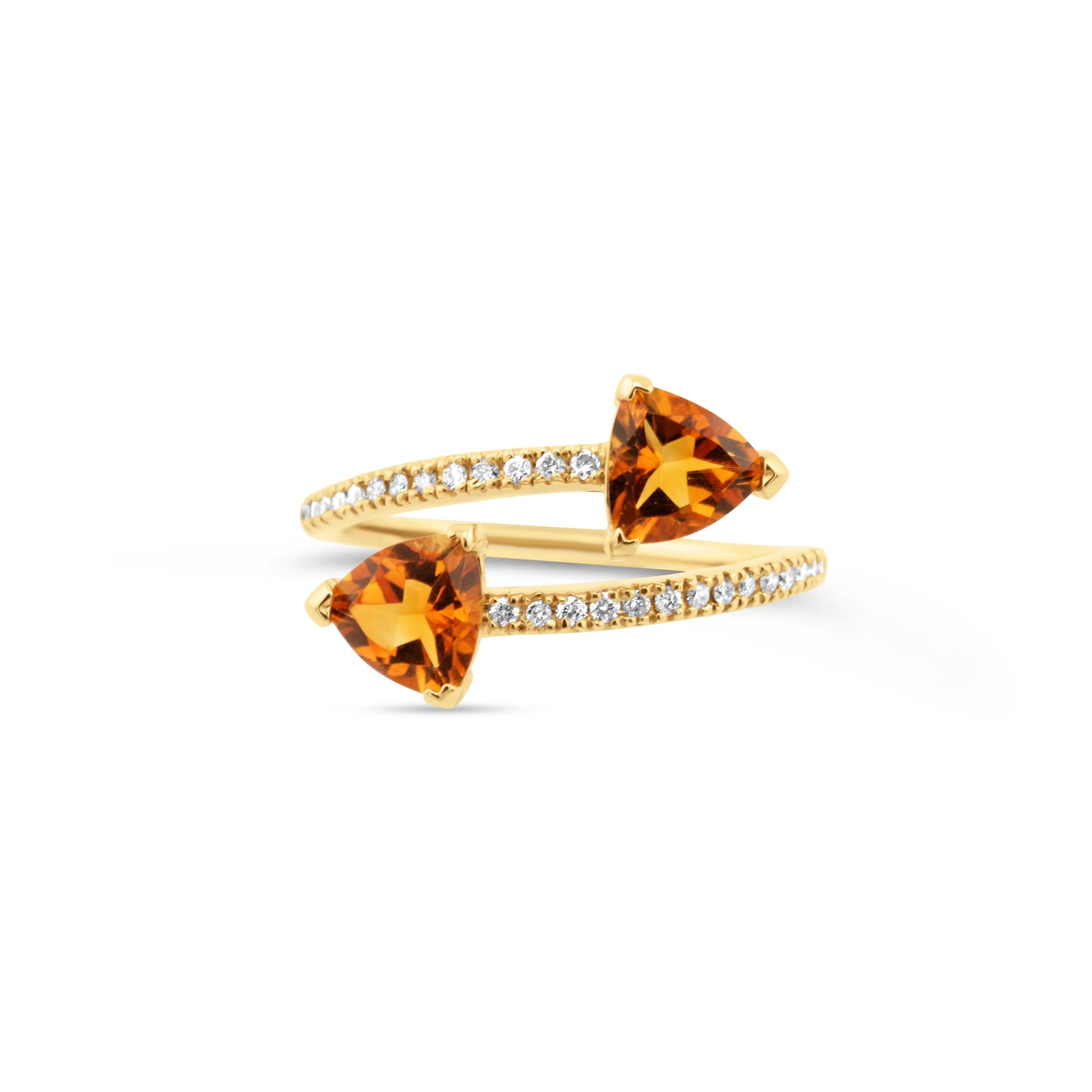 Bypass Citrine Ring