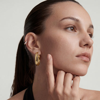Mini Diamond Geo Flatback Stud Earrings