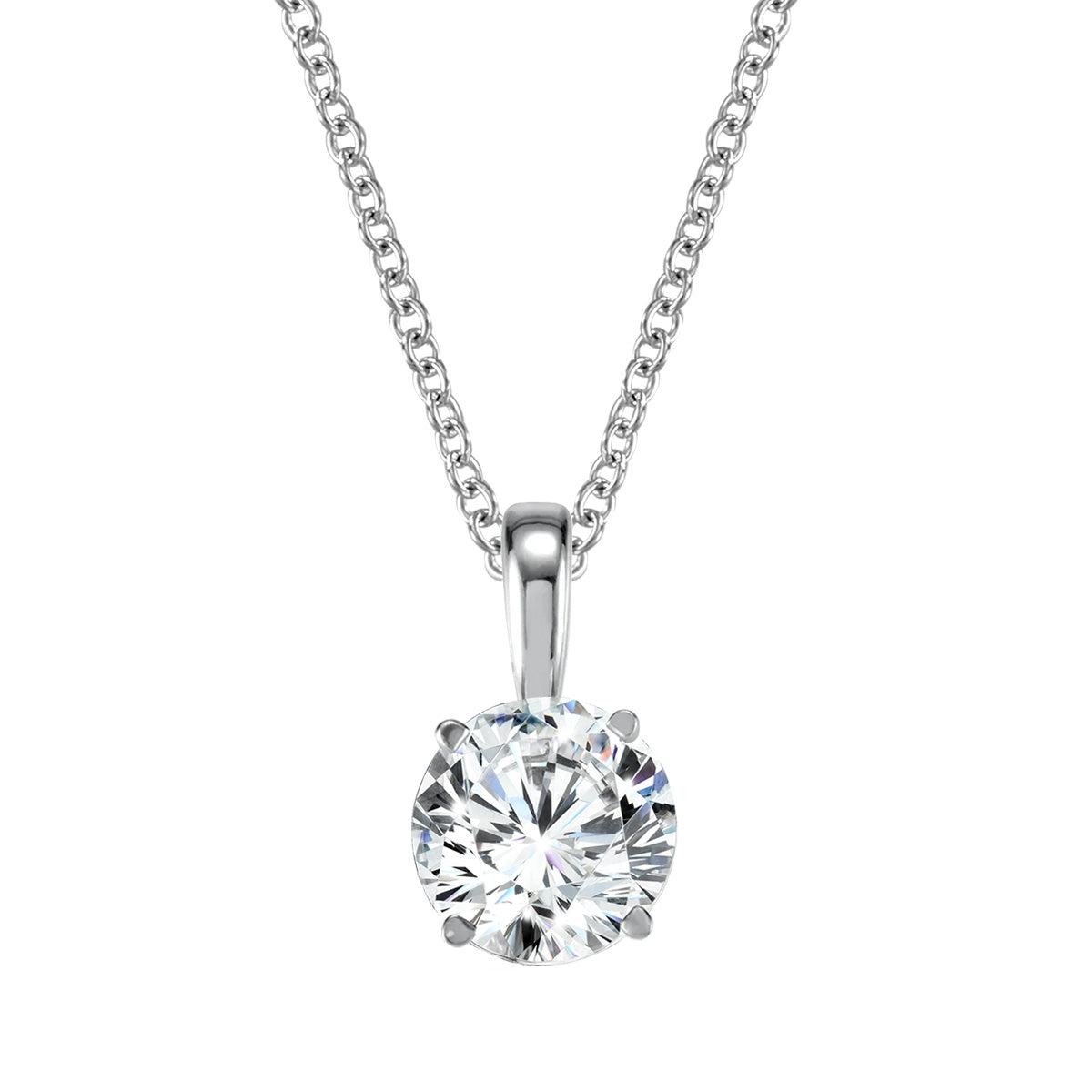 Lab Grown Round Diamond Pendant