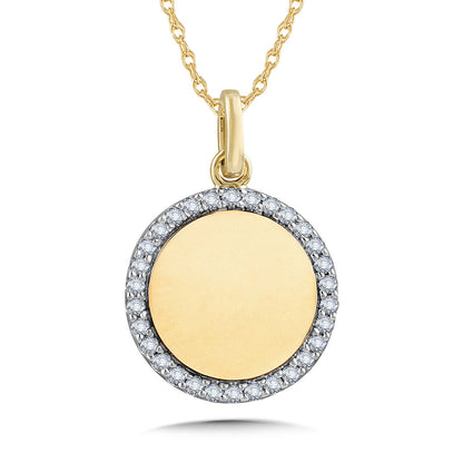 Medal Diamond Pendant