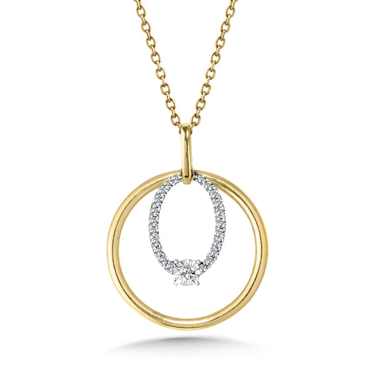 Circle in Circle Pendant Necklace