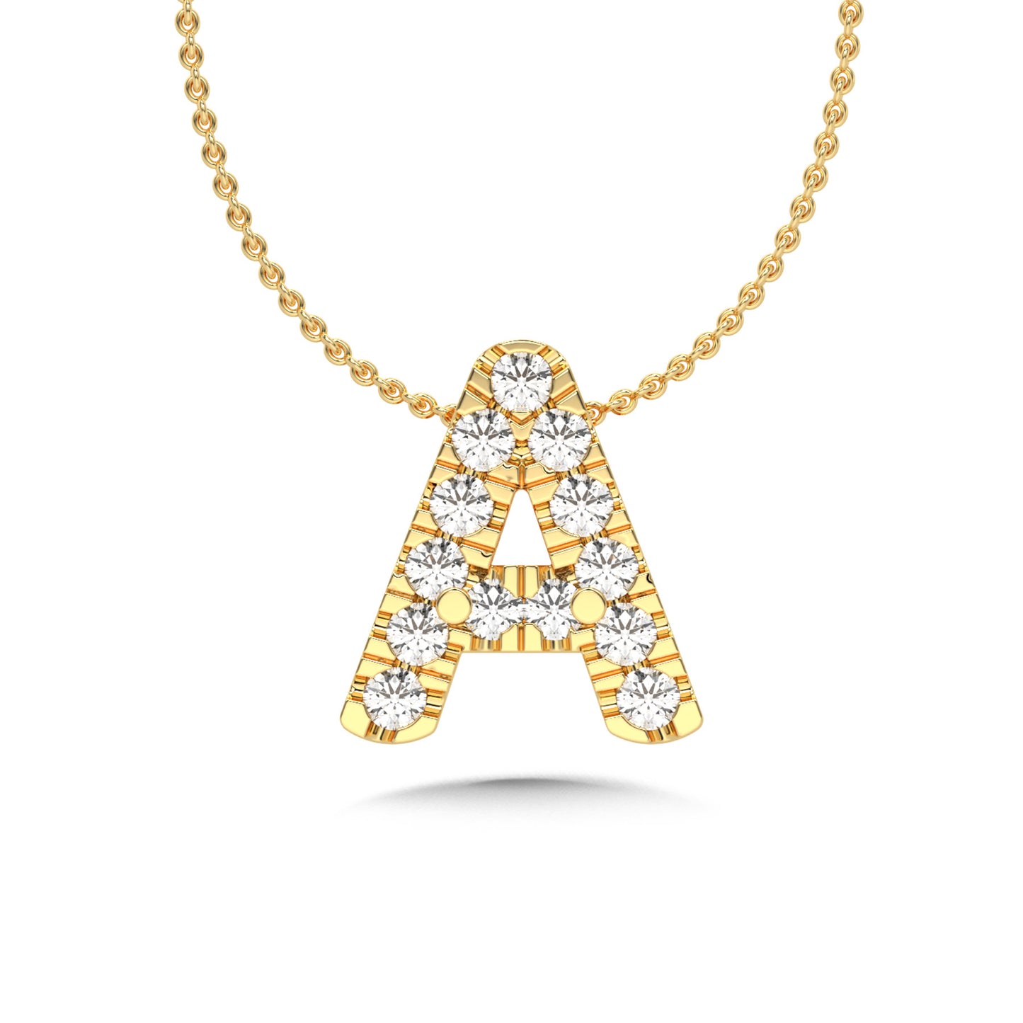 Diamond Initial Pendant Necklace