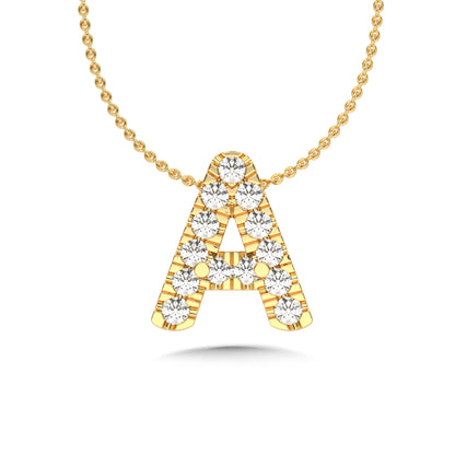 Diamond Initial Pendant Necklace
