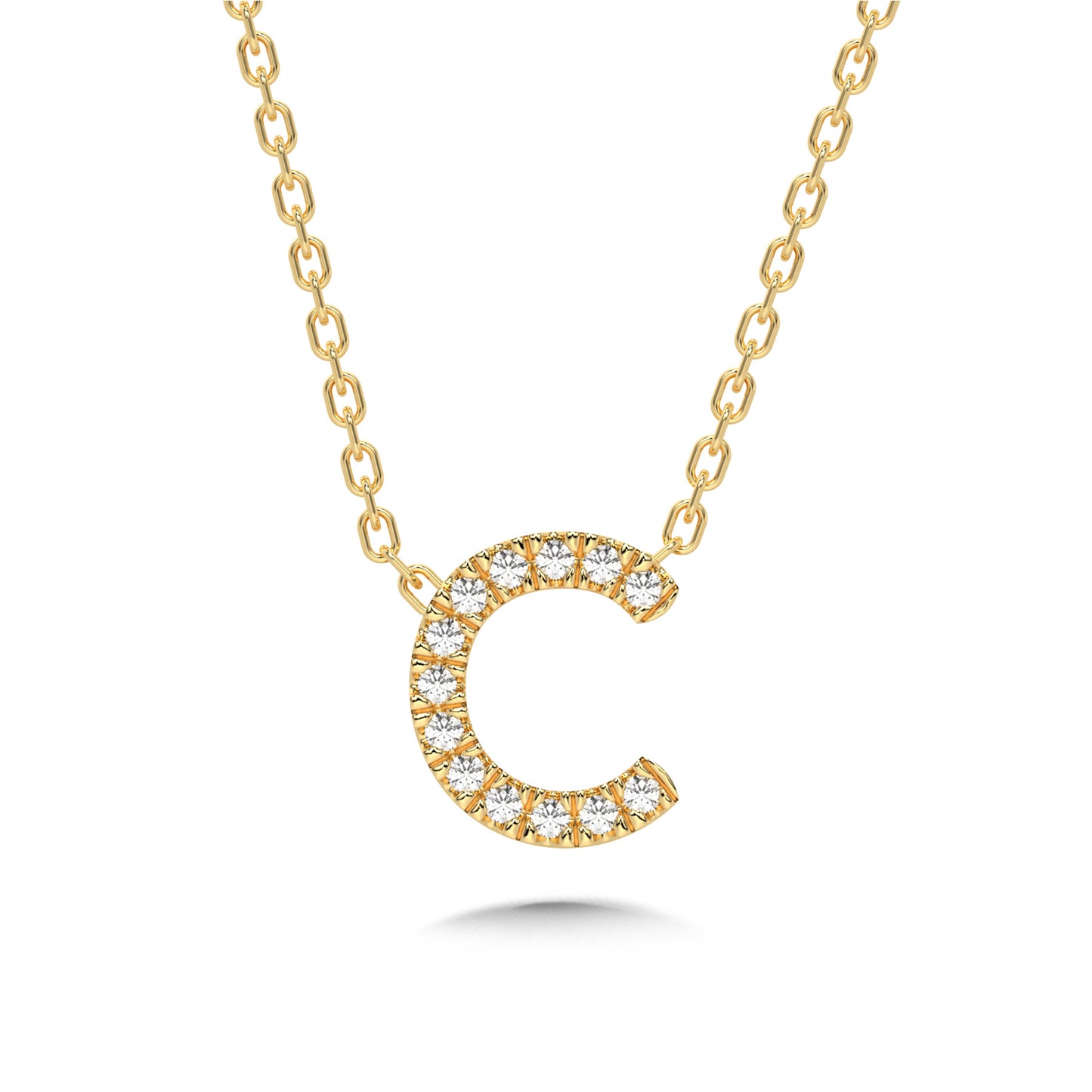 Diamond Initial Pendant Necklace