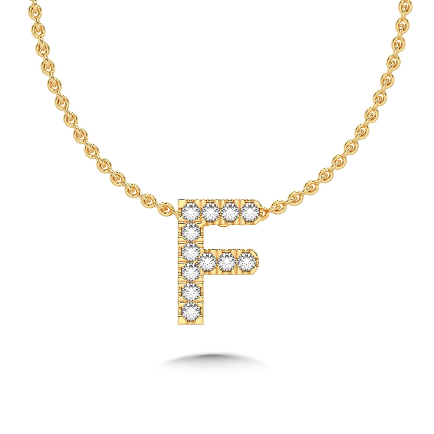 Diamond Initial Pendant Necklace