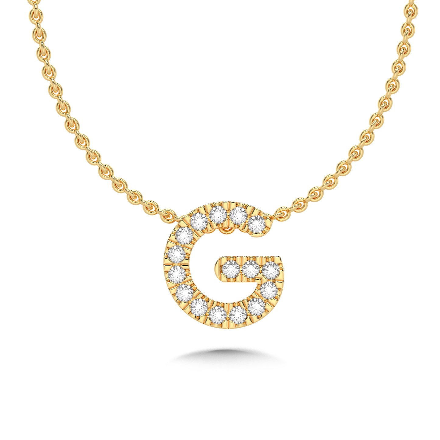 Diamond Initial Pendant Necklace