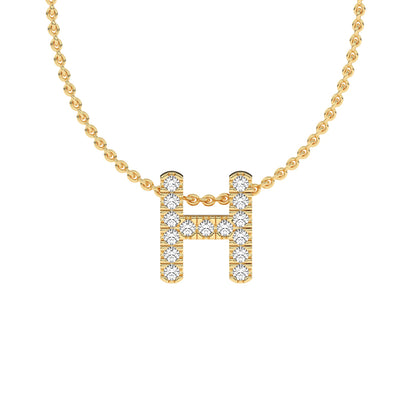 Diamond Initial Pendant Necklace