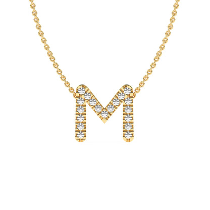 Diamond Initial Pendant Necklace