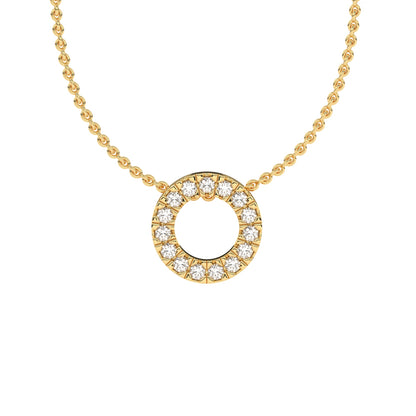 Diamond Initial Pendant Necklace