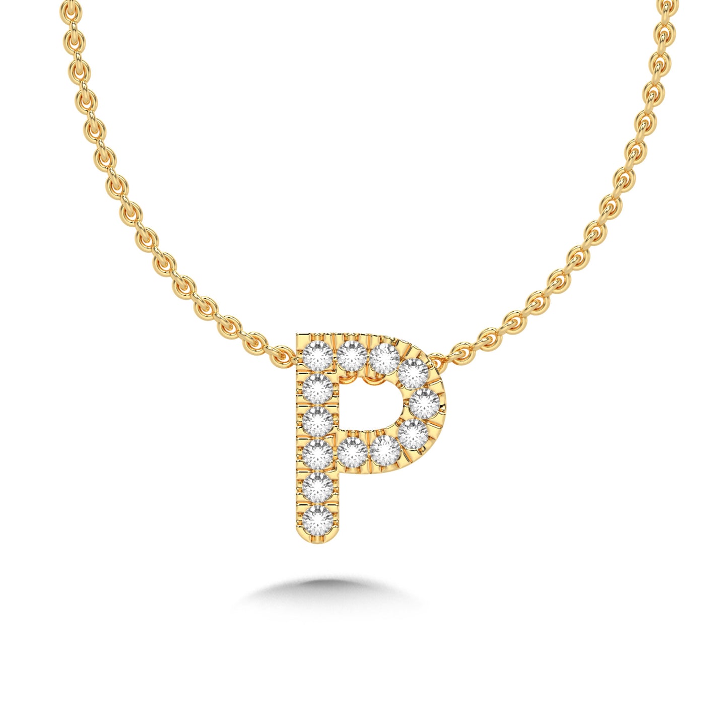 Diamond Initial Pendant Necklace