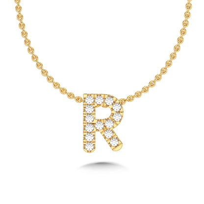 Diamond Initial Pendant Necklace