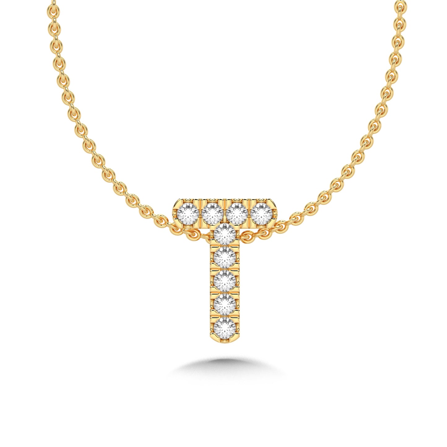 Diamond Initial Pendant Necklace
