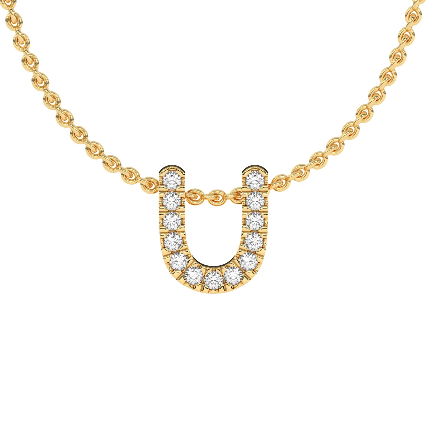 Diamond Initial Pendant Necklace