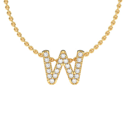 Diamond Initial Pendant Necklace