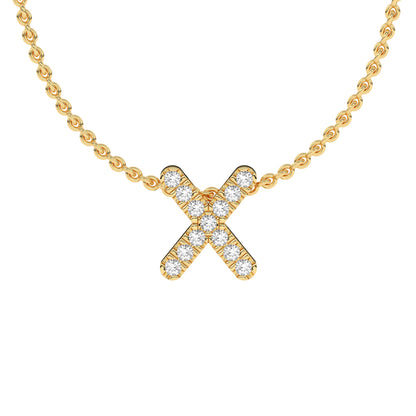Diamond Initial Pendant Necklace