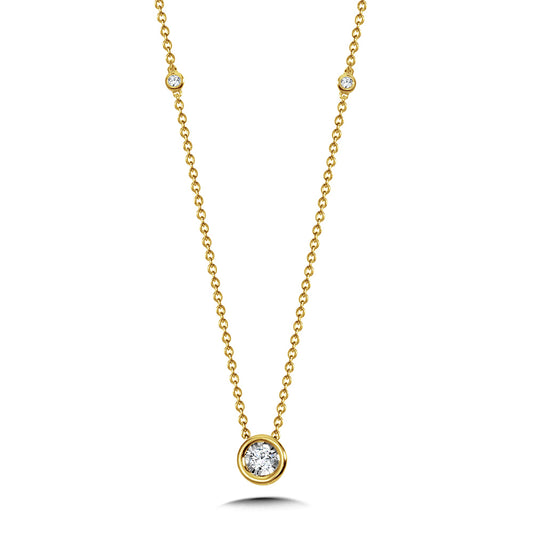 Bezel Pendant Necklace